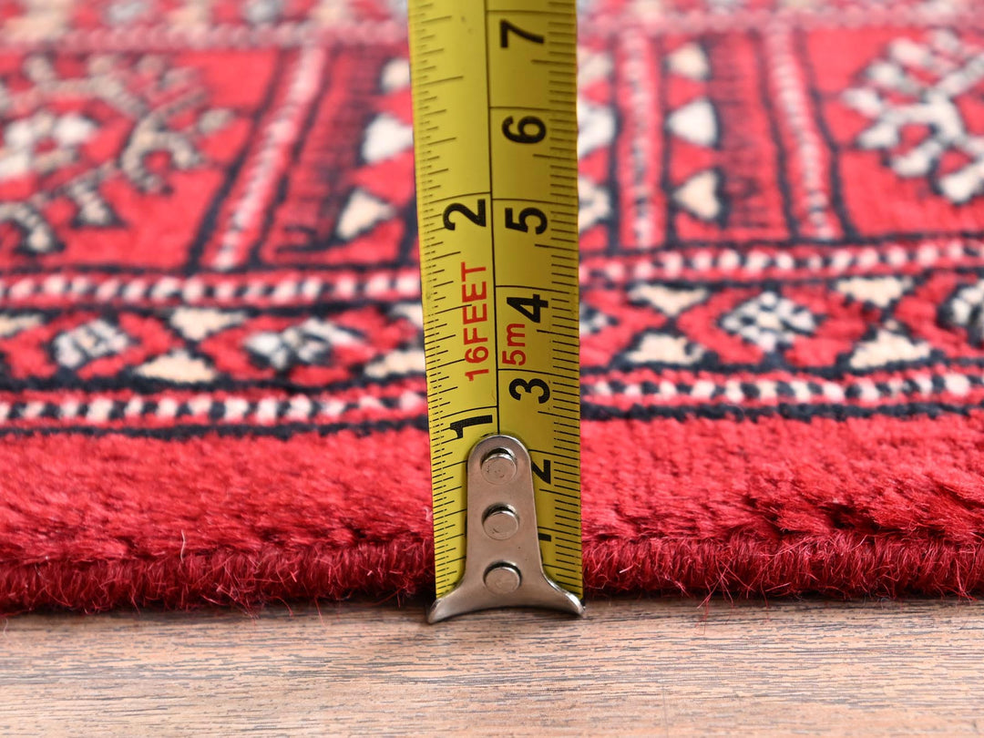 2'7" x 8'5" New Hand Knotted Red Wool Runner Oriental Rug - MOA1021992