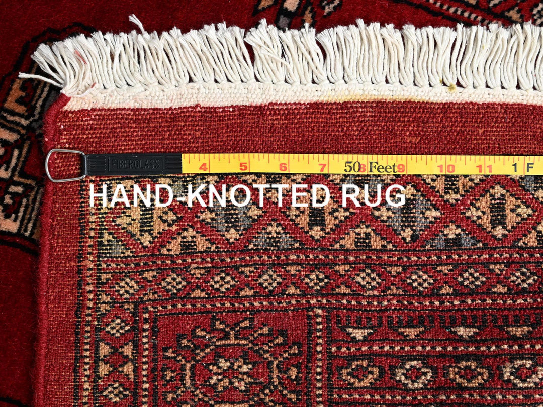 2'7" x 8'5" New Hand Knotted Red Wool Runner Oriental Rug - MOA1021992