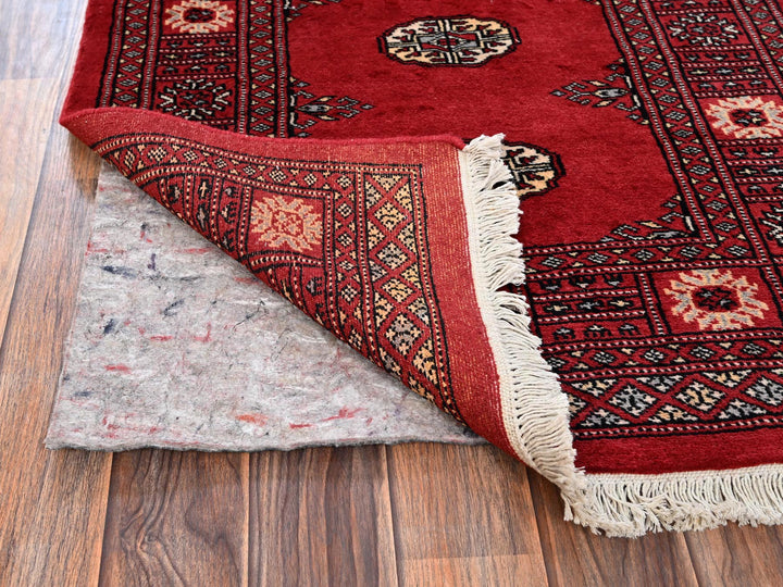 2'7" x 8'1" New Hand Knotted Red Wool Runner Oriental Rug - MOA1021993