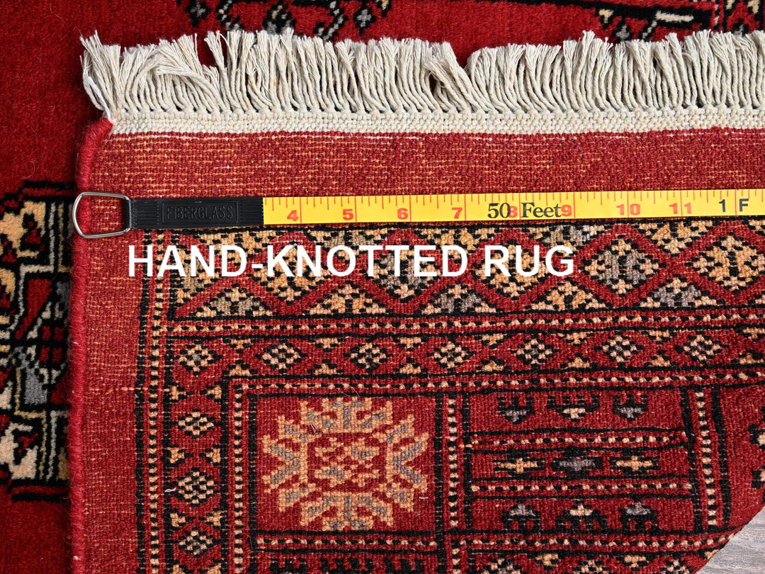 2'7" x 8'1" New Hand Knotted Red Wool Runner Oriental Rug - MOA1021993