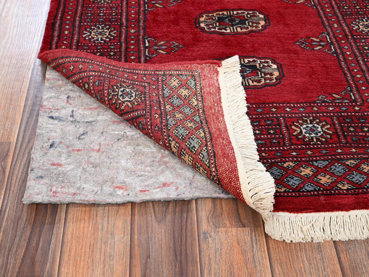 2'7" x 6'0" New Hand Knotted Red Wool Runner Oriental Rug - MOA1021995