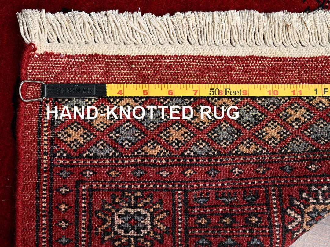 2'7" x 6'0" New Hand Knotted Red Wool Runner Oriental Rug - MOA1021995