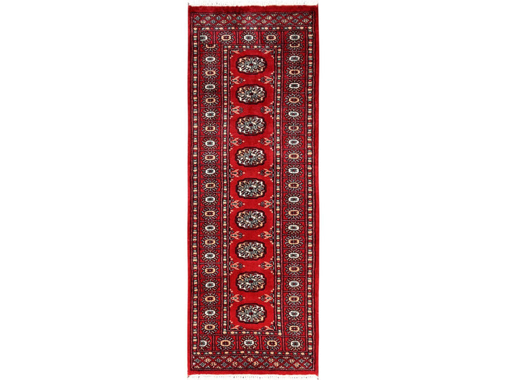 2'1" x 6'2" New Hand Knotted Red Wool Runner Oriental Rug - MOA1021997