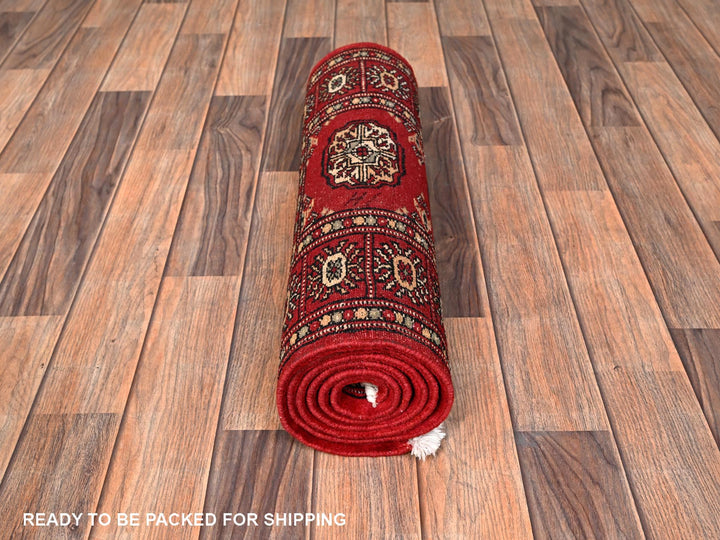 2'1" x 6'2" New Hand Knotted Red Wool Runner Oriental Rug - MOA1021997