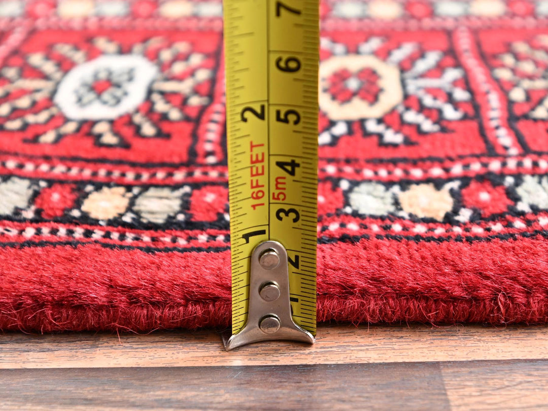 2'1" x 6'2" New Hand Knotted Red Wool Runner Oriental Rug - MOA1021997