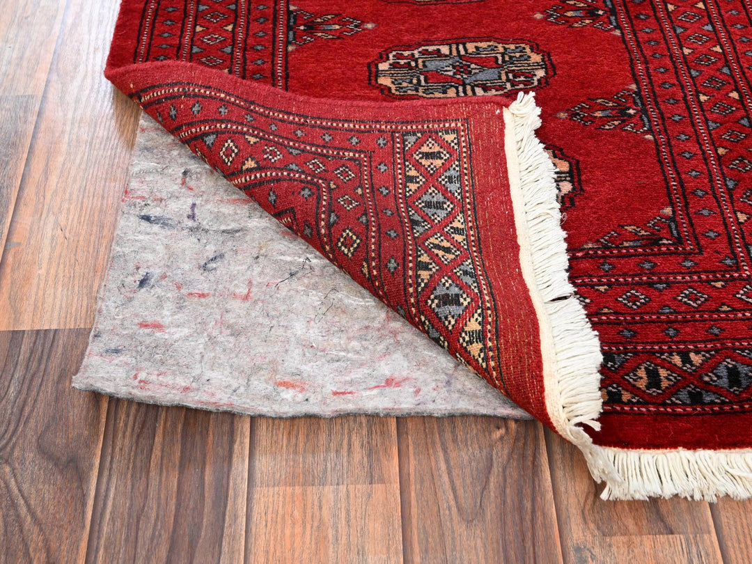 2'0" x 6'0" New Hand Knotted Red Wool Runner Oriental Rug - MOA1021998