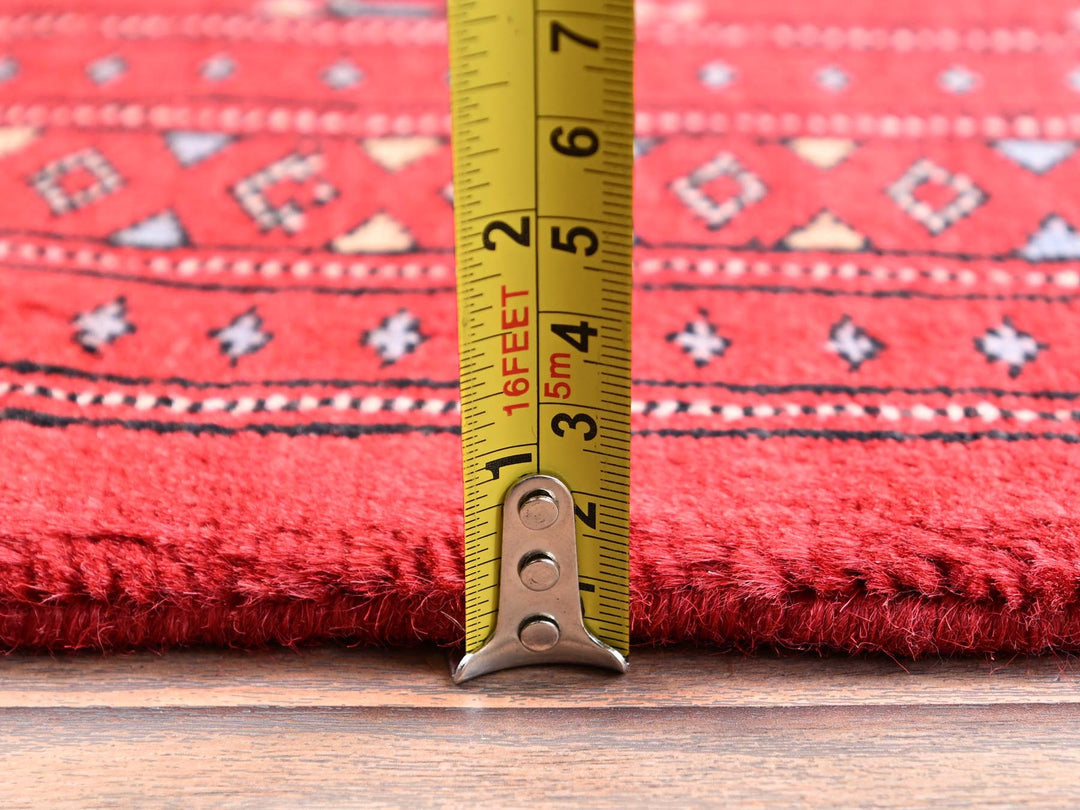 2'0" x 6'0" New Hand Knotted Red Wool Runner Oriental Rug - MOA1021998