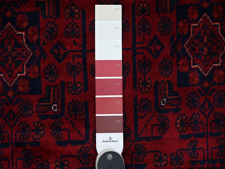 9'9" x 12'11" New Hand Knotted Red Wool Rectangle Oriental Rug - MOA10220001