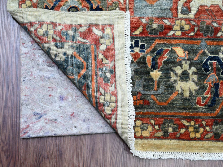8'2" x 9'11" New Hand Knotted Brown Wool Rectangle Oriental Rug - MOA10220004