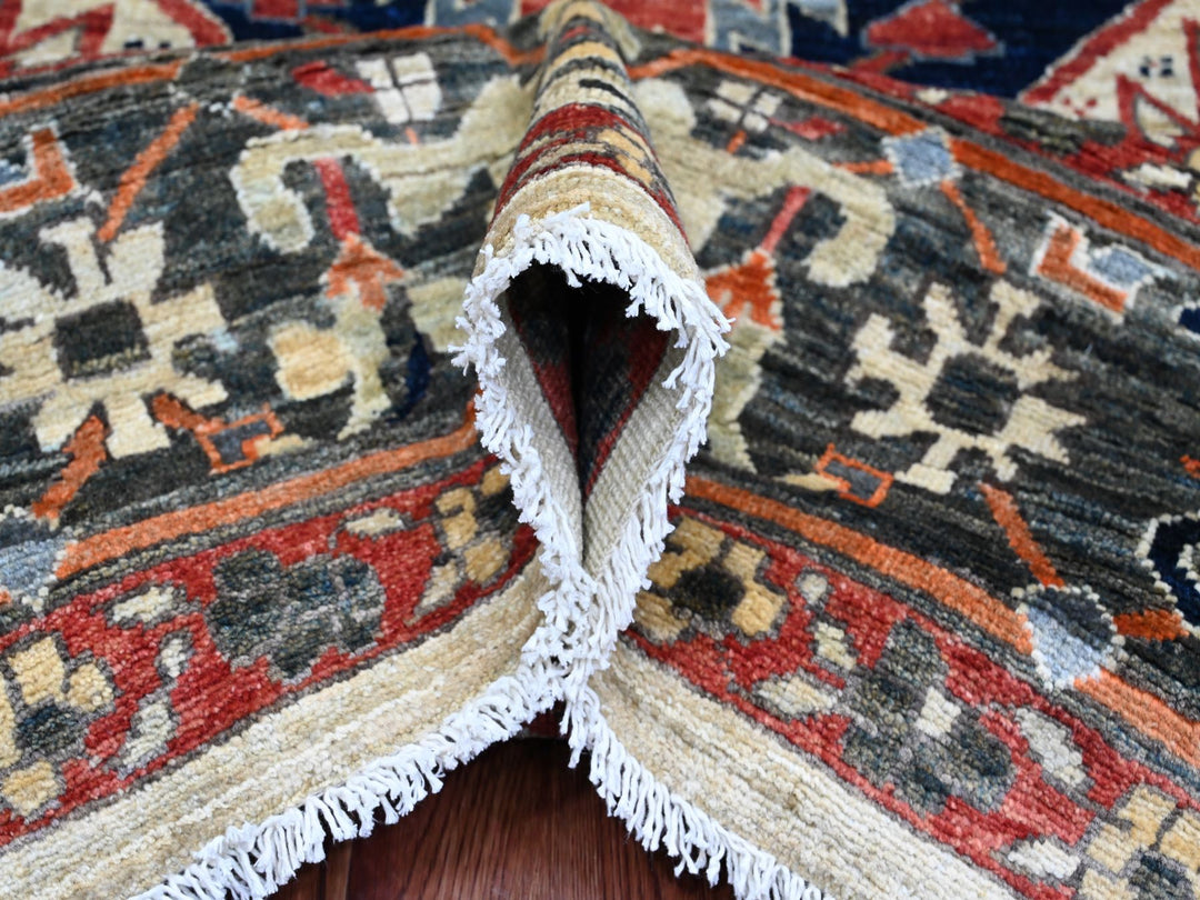 8'2" x 9'11" New Hand Knotted Brown Wool Rectangle Oriental Rug - MOA10220004