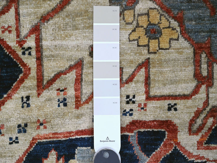 8'2" x 9'11" New Hand Knotted Brown Wool Rectangle Oriental Rug - MOA10220004