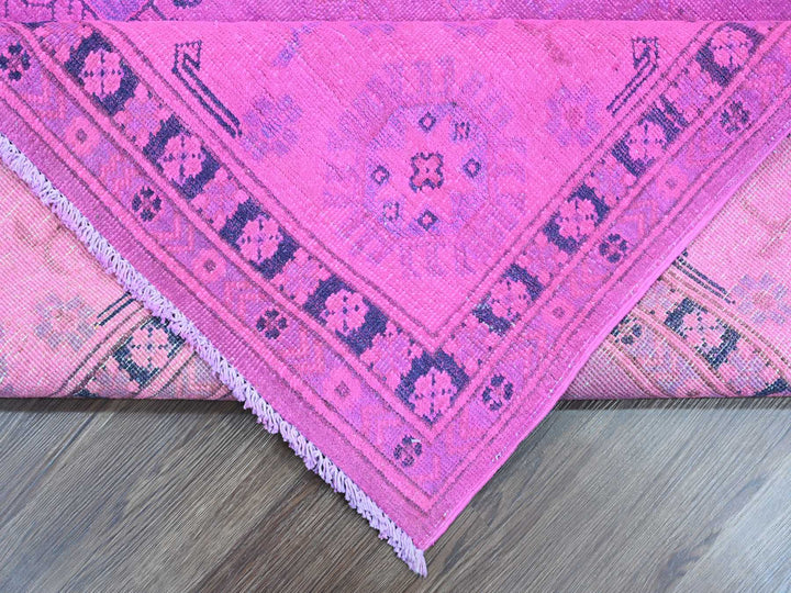 8'0" x 9'11" New Hand Knotted Overdyed Wool Rectangle Oriental Rug - MOA10220008