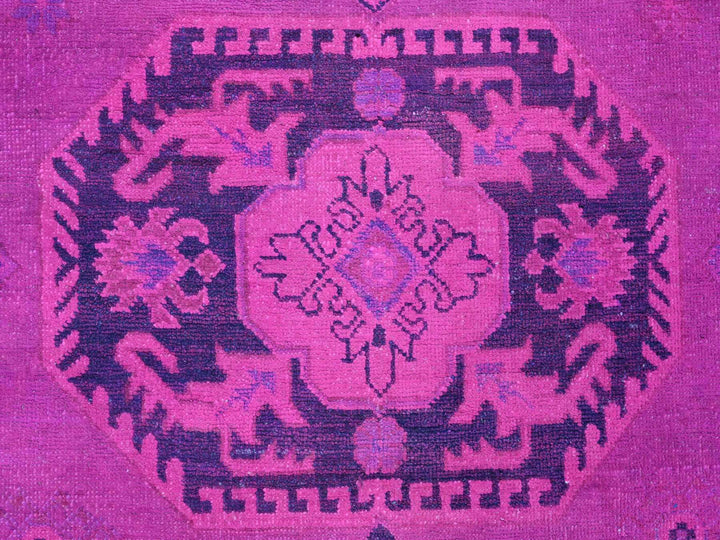 8'0" x 9'11" New Hand Knotted Overdyed Wool Rectangle Oriental Rug - MOA10220008
