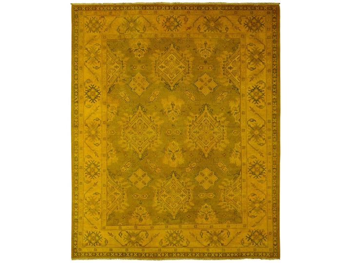 7'6" x 9'5" New Hand Knotted Overdyed Wool Rectangle Oriental Rug - MOA10220009