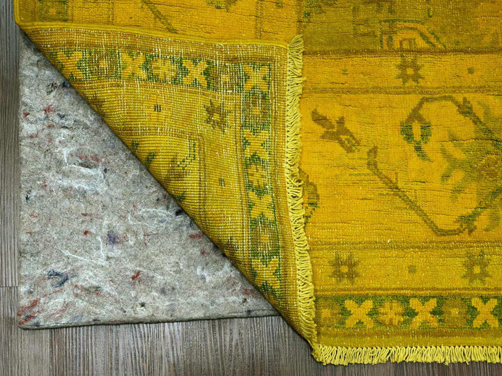 7'6" x 9'5" New Hand Knotted Overdyed Wool Rectangle Oriental Rug - MOA10220009