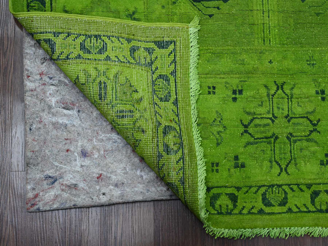 8'0" x 9'6" New Hand Knotted Overdyed Wool Rectangle Oriental Rug - MOA10220010