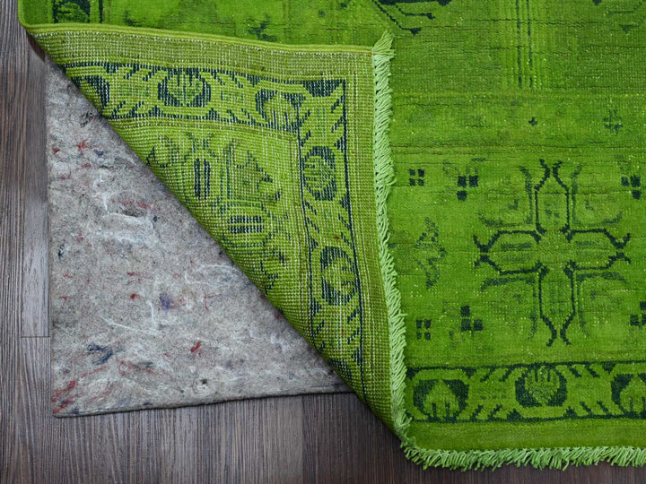 8'0" x 9'6" New Hand Knotted Overdyed Wool Rectangle Oriental Rug - MOA10220010
