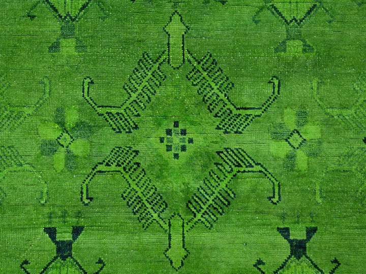 8'0" x 9'6" New Hand Knotted Overdyed Wool Rectangle Oriental Rug - MOA10220010