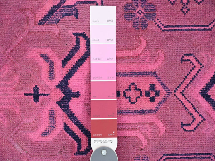 7'10" x 9'7" New Hand Knotted Overdyed Wool Rectangle Oriental Rug - MOA10220011