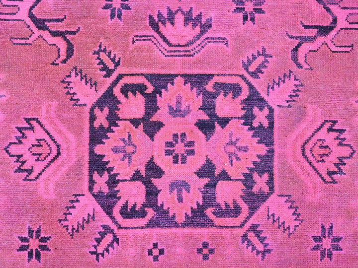 7'10" x 9'7" New Hand Knotted Overdyed Wool Rectangle Oriental Rug - MOA10220011