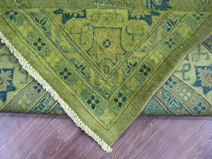 8'0" x 9'6" New Hand Knotted Overdyed Wool Rectangle Oriental Rug - MOA10220012