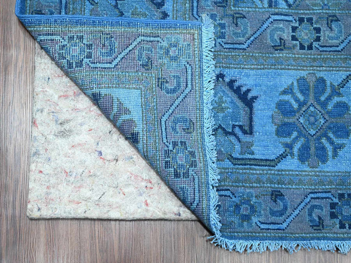 7'11" x 9'9" New Hand Knotted Overdyed Wool Rectangle Oriental Rug - MOA10220013