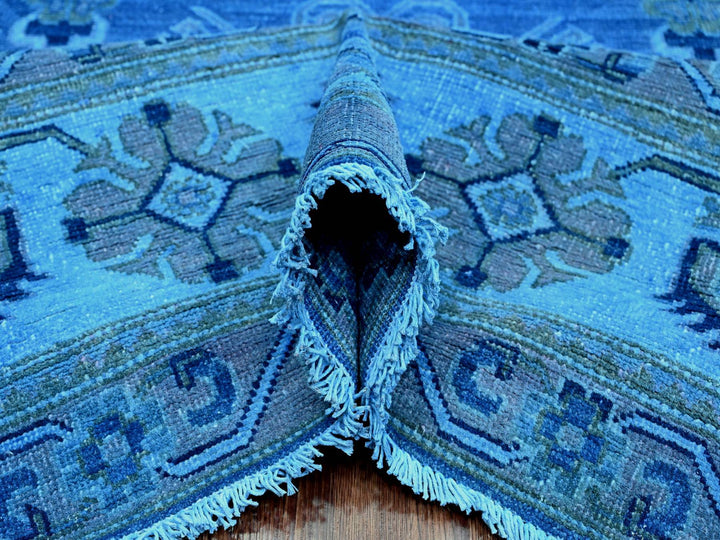 7'11" x 9'9" New Hand Knotted Overdyed Wool Rectangle Oriental Rug - MOA10220013
