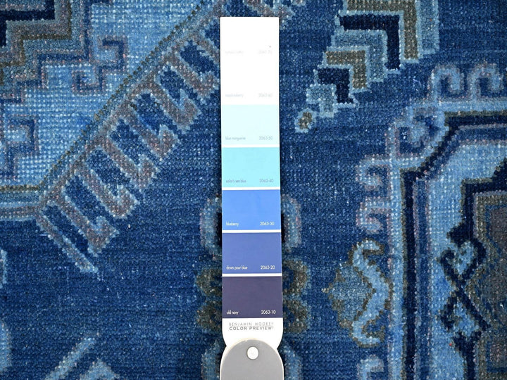 7'11" x 9'9" New Hand Knotted Overdyed Wool Rectangle Oriental Rug - MOA10220013