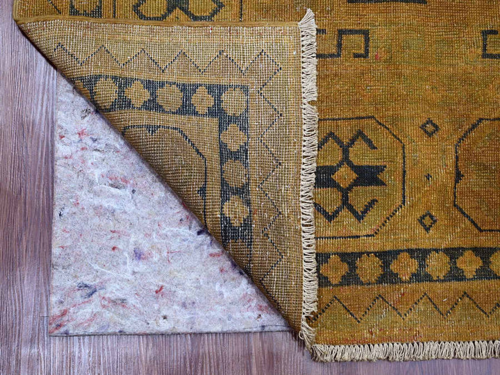 7'11" x 9'5" New Hand Knotted Overdyed Wool Rectangle Oriental Rug - MOA10220014