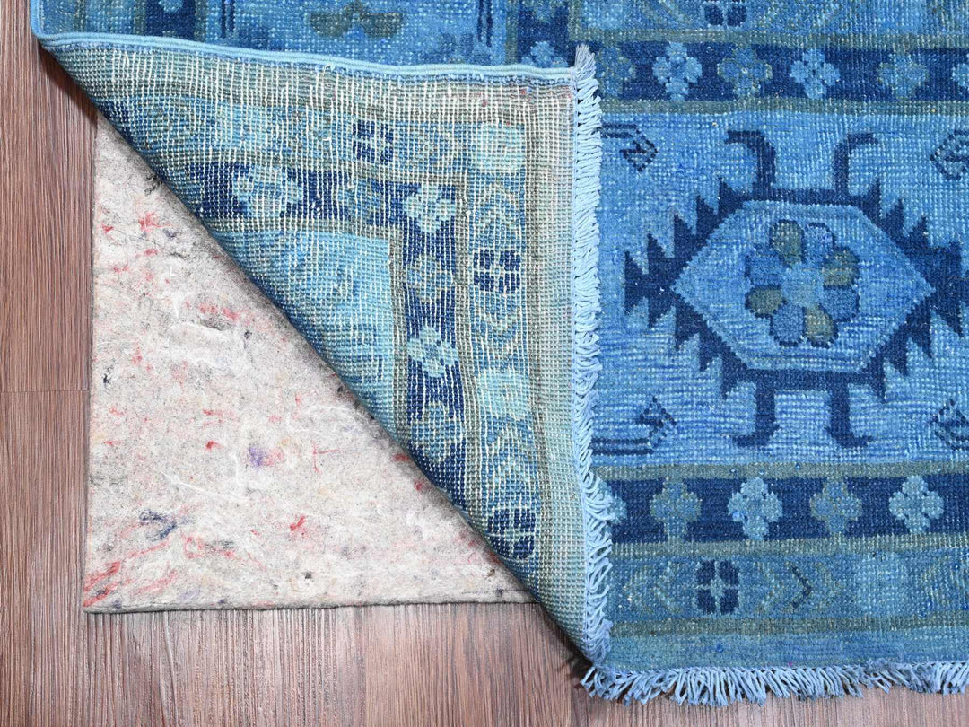 8'8" x 11'9" New Hand Knotted Overdyed Wool Rectangle Oriental Rug - MOA10220015