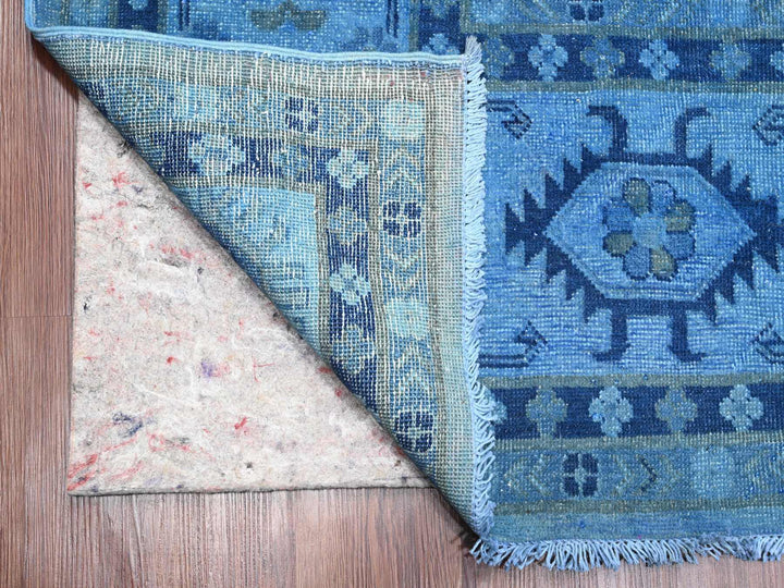 8'8" x 11'9" New Hand Knotted Overdyed Wool Rectangle Oriental Rug - MOA10220015