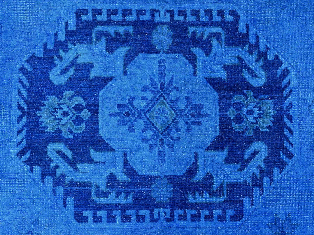 8'8" x 11'9" New Hand Knotted Overdyed Wool Rectangle Oriental Rug - MOA10220015