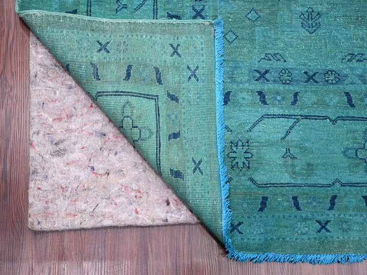 8'9" x 11'7" New Hand Knotted Overdyed Wool Rectangle Oriental Rug - MOA10220016
