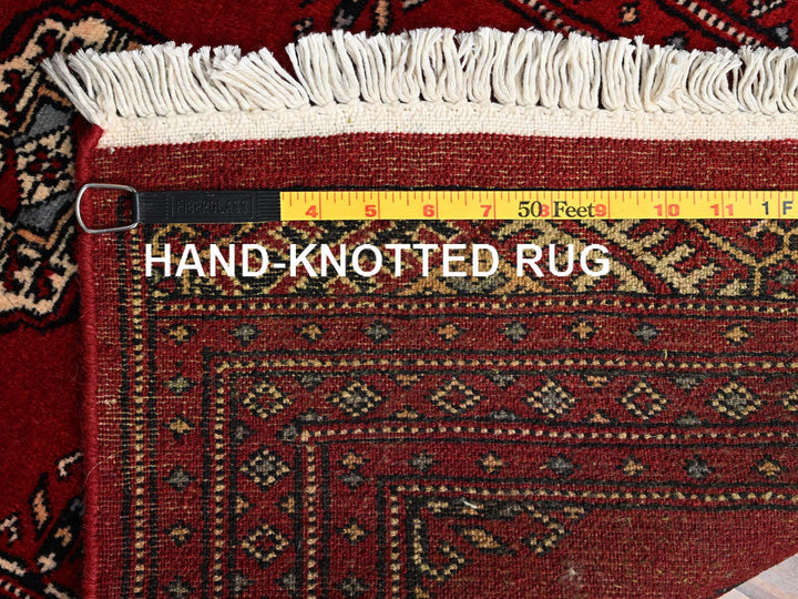 2'0" x 3'2" New Hand Knotted Red Wool Rectangle Oriental Rug - MOA1022001