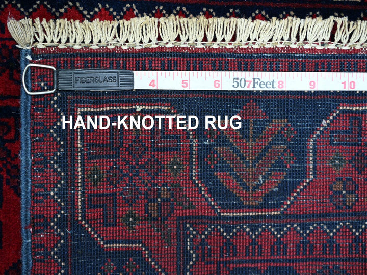 2'6" x 21'6" New Hand Knotted Red Wool Runner Oriental Rug - MOA10220021