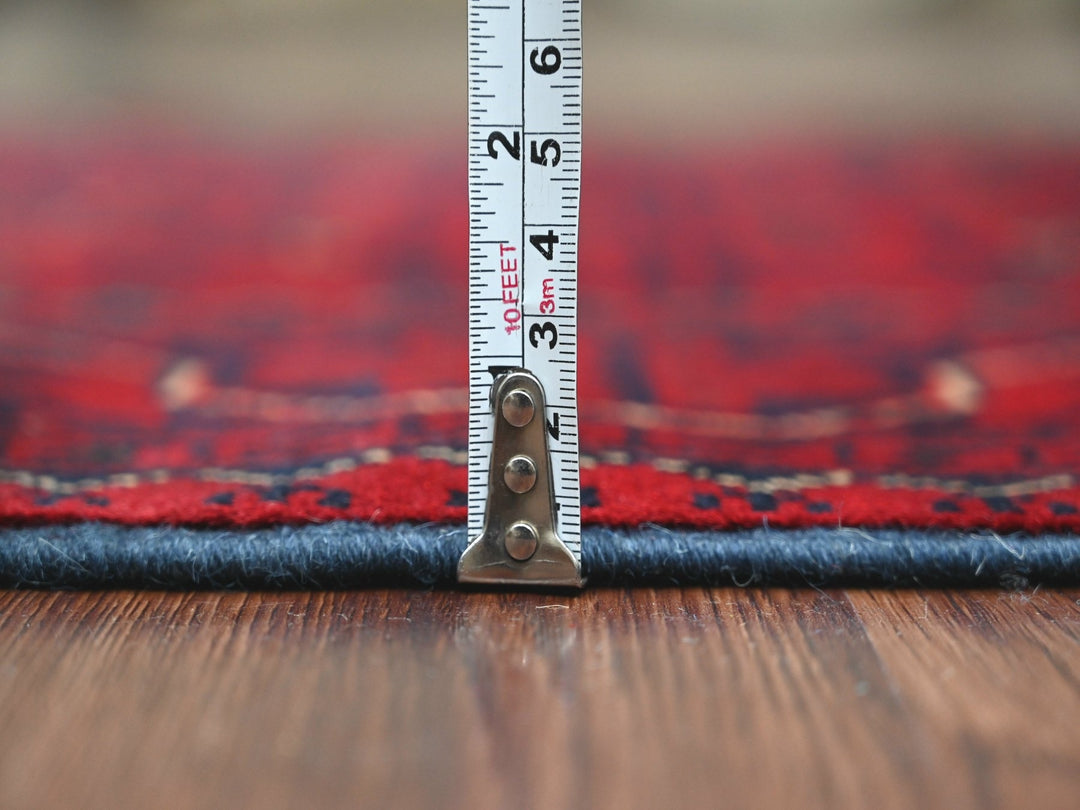 2'5" x 19'2" New Hand Knotted Red Wool Runner Oriental Rug - MOA10220023