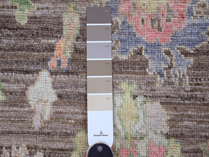 3'0" x 9'8" New Hand Knotted Brown Wool Runner Oriental Rug - MOA10220028