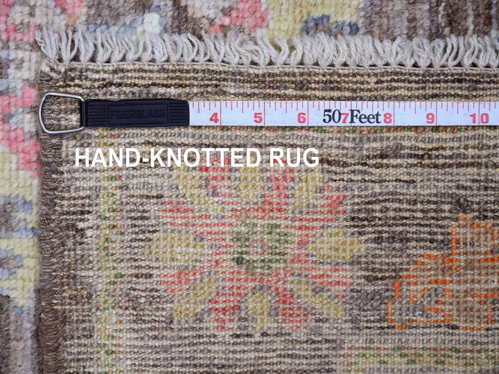 3'0" x 9'8" New Hand Knotted Brown Wool Runner Oriental Rug - MOA10220028