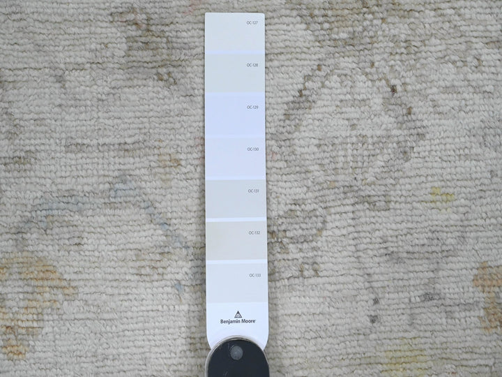 2'10" x 12'5" New Hand Knotted Ivory Wool Runner Oriental Rug - MOA10220029
