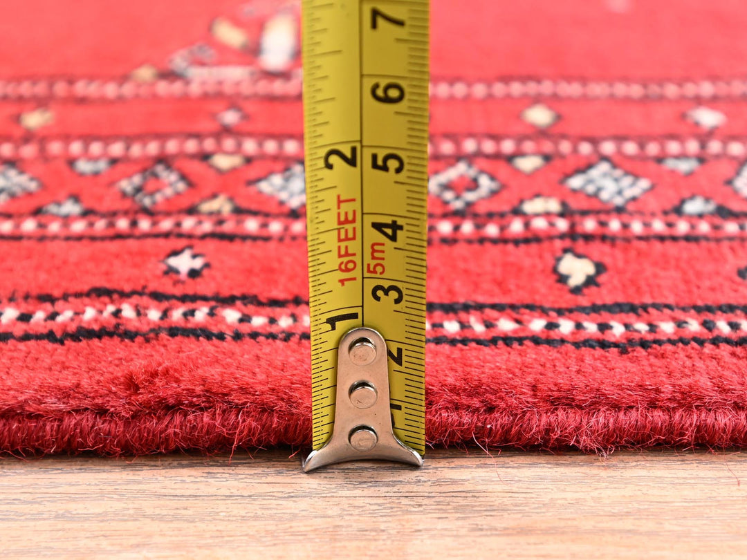 2'0" x 3'1" New Hand Knotted Red Wool Rectangle Oriental Rug - MOA1022002