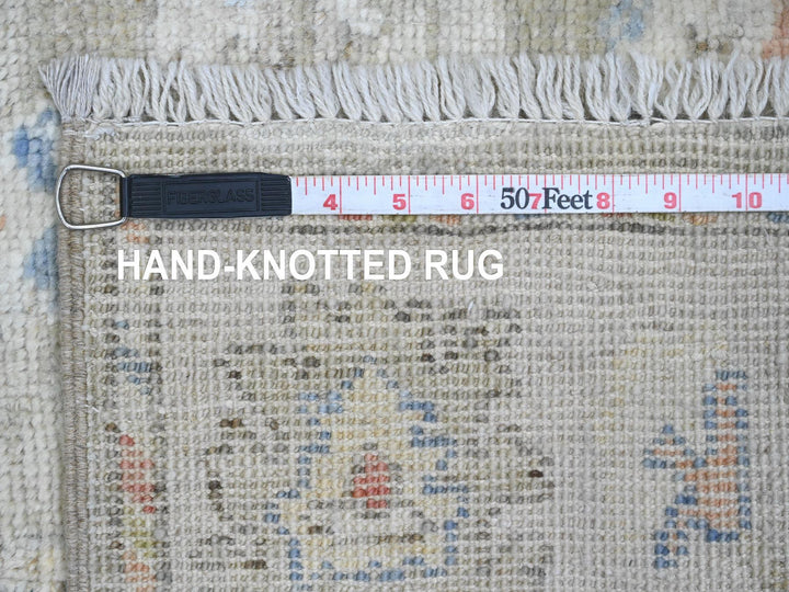 3'0" x 19'10" New Hand Knotted Green Wool Runner Oriental Rug - MOA10220031