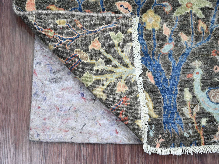 2'0" x 3'4" New Hand Knotted Grey Wool Rectangle Oriental Rug - MOA10220037