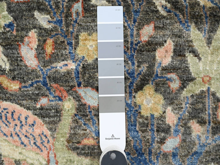 2'0" x 3'4" New Hand Knotted Grey Wool Rectangle Oriental Rug - MOA10220037