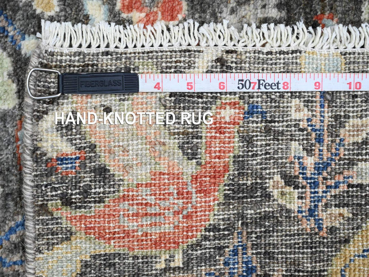 2'0" x 3'4" New Hand Knotted Grey Wool Rectangle Oriental Rug - MOA10220037