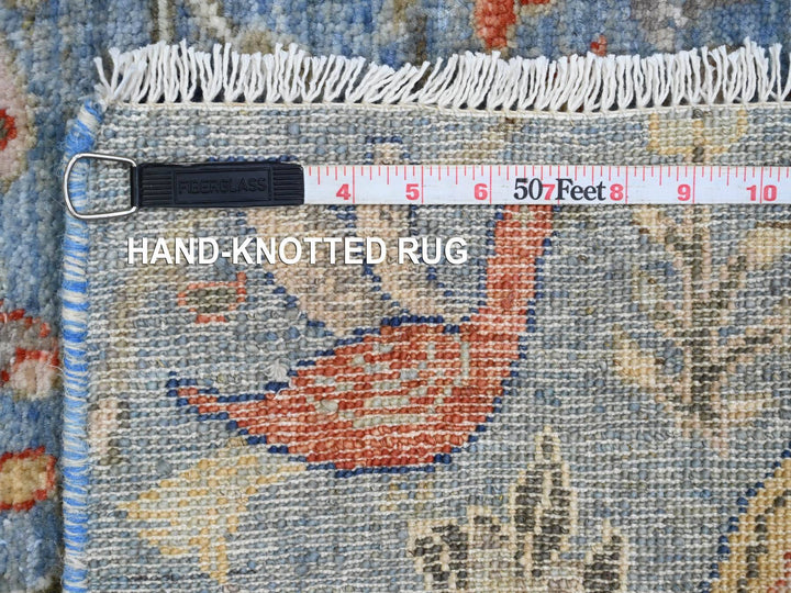 2'1" x 3'1" New Hand Knotted Blue Wool Rectangle Oriental Rug - MOA10220038