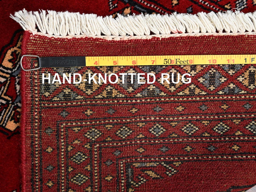 2'0" x 3'2" New Hand Knotted Red Wool Rectangle Oriental Rug - MOA1022003