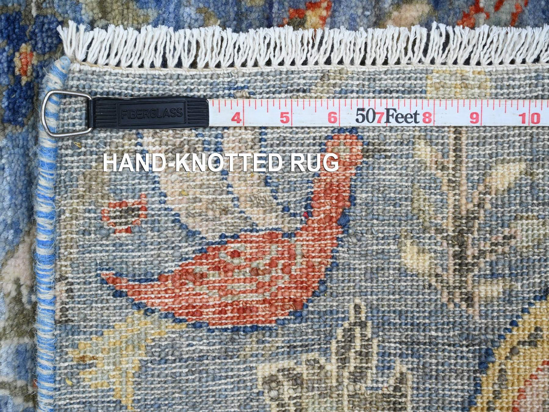 2'0" x 3'0" New Hand Knotted Blue Wool Rectangle Oriental Rug - MOA10220041