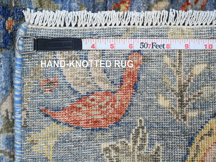 2'0" x 3'0" New Hand Knotted Blue Wool Rectangle Oriental Rug - MOA10220041