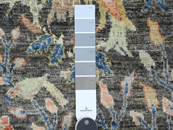 2'0" x 6'2" New Hand Knotted Grey Wool Runner Oriental Rug - MOA10220043