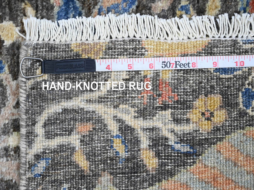 2'0" x 6'2" New Hand Knotted Grey Wool Runner Oriental Rug - MOA10220043